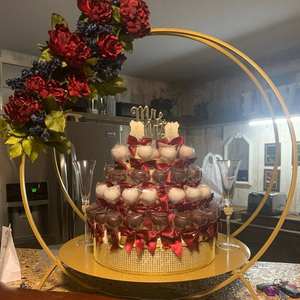 Soporte para Tartas de Hierro de Alta Demanda con Forma de Anillo y Material Reciclable para Hogar, Restaurante, Bodas, Celebraciones y Eventos a Precio de Mayoreo - Product Image 6