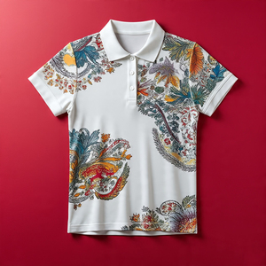 Ropa deportiva Polo estampado Mujer Jogging Fitness Wear Turn Down Collar Golf Polo Camisas Mujer - Product Image 5