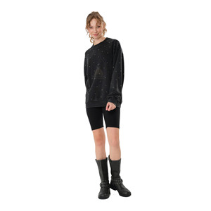 Sudadera de Invierno para Mujer 2026 con Pedrería - 100% Algodón Felpa Ecológica Transpirable Estilo Urbano Diseño Personalizable - Product Image 2