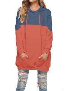 Wholesale Cheap Price Women's Pullover Hoodie Full Sleeve <b>Drop</b> shoulder Drawstring Hoodie 100% Cotton Heavyweight Women's Hoodie - Product Image 3