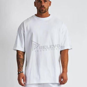 T-shirt pour homme à épaules tombantes surdimensionné, T-shirt à manches courtes pour homme personnalisé, 100% coton jersey, style décontracté chic - Product Image 4