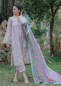 Pakistan et indien Shalwar Kameez costumes sur tissu de pelouse vêtements de cérémonie pelouse coton imprimé Salwar Maxi Kameez costume de pelouse - Product Image 4