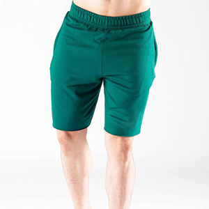 Men's Custom Summer Casual Shorts Wholesale Soft Terry Fabric <b>Elastic</b> Closure Wide-Leg Solid Pattern - Product Image 3
