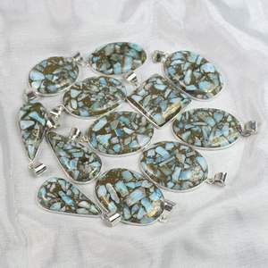 จี้อัญมณีรูปลาริมาร์ทองแดงรูปหนามเตยเครื่องประดับสไตล์โบฮีเมียนเครื่องประดับทองแดงที่หายาก - Product Image 2