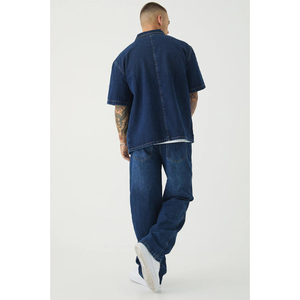 กางเกงยีนส์ดริปทันสมัยสำหรับผู้ชายดีไซน์สตรีทแวร์และกางเกงยีนส์สวมใส่สบายเหมาะสำหรับเสื้อผ้าลำลองและแฟชั่น - Product Image 2