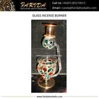 Brûleur à huile en verre soufflé à la main égyptien de haute qualité, gravé à l'or, 24 carats, four d'aromathérapie, design unique, emballage en coffret cadeau