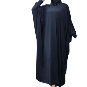 Premium Quality Custom Colors Women's Abaya Solid Color Women Abaya Custom OEM Service Latest Style Abaya <b>Elastic</b> Cuff - Product Image 4