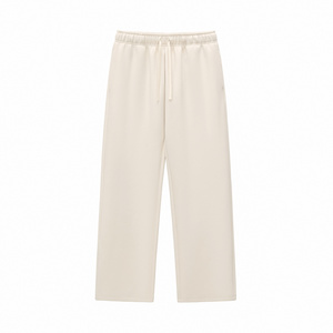 Pantalon de survêtement pour homme Pantalon de survêtement à jambes larges 100% coton molletonné Pantalon de jogging sportif Pantalon de survêtement personnalisé avec logo pour homme - Product Image 2