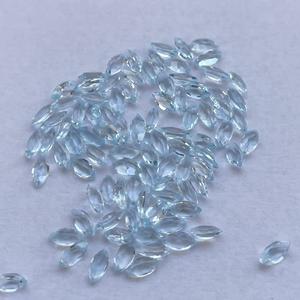 2mm 4mm 6mm Topaze Bleu Ciel Naturelle Marquise Cut Facettes Pierres Précieuses En Vrac Pour La Fabrication de Bijoux En Ligne Semi Précieuse Pierre Véritable En Vrac - Product Image 1