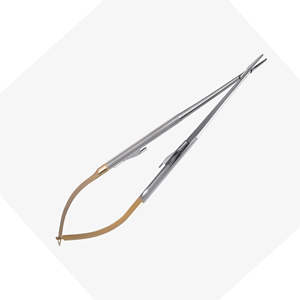 Portaagujas Castroviejo Más Vendido, Punta TC, 14 cm, Mandíbulas Rectas, Puntas de Acero, Uso Hospitalario, por Surgiright Instruments - Product Image 2