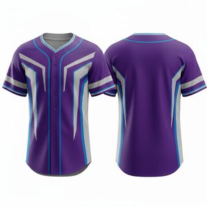 Maillots de baseball personnalisés de haute qualité, 100 % polyester, séchage rapide, respirant, vêtements d'équipe personnalisés pour les tournois et les ligues - Product Image 5