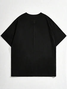 Camisetas extragrandes de alta calidad para hombre, ropa de calle de algodón 100%, camisetas extragrandes de alta calidad de algodón liso en blanco del fabricante - Product Image 2