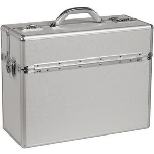 Maletín de Herramientas de Aluminio Plateado ALUMAXX ALPHA 47 x 37.5 x 20 cm con Cerradura de Combinación, Serie Pilot Case - Product Image 1