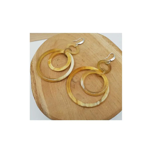 Oval Shape Two Tone Horn <b>Earrings</b> <b>Fashion</b> Jewelry Handmade Friendly Best Horn <b>Earring</b> Cheap Price Classic by glowin <b>fashion</b> - Product Image 2