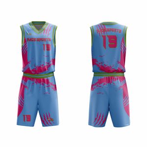 Tenues de basket-ball unisexes de qualité supérieure, respirantes, à séchage rapide, évacuant l'humidité, 100% polyester, personnalisables - Product Image 6