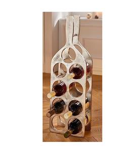 Estante de vino decorativo de Color plateado y Metal de la mejor calidad para Club y fiesta, accesorios para Bar, soporte para botella de champán y vino - Product Image 6