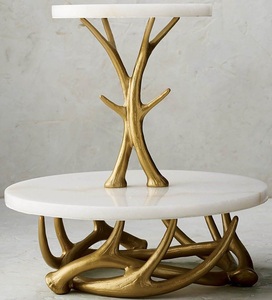 Trusted Manufacturer Elegant Stone <b>Marble</b> <b>Cake</b> Display <b>Stand</b> Perfect For Celebrations Gifting And Home Decor Use - Product Image 4