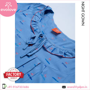 ชุดนอนสั้นสีฟ้าอ่อนสำหรับสุภาพสตรี - Product Image 5