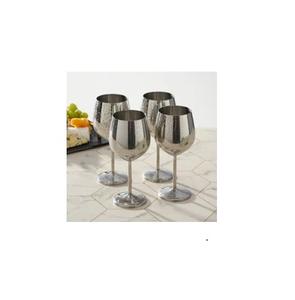 Stainless Steel Wine Glass <b>Handmade</b> Kitchen & Tabletop 100% Real Steel Wine Glass for Wedding Parties Use - Product Image 3