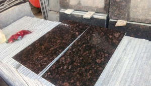 Losas y azulejos de granito de galaxia negra marrón tostado Piedra Natural pulida para baños modernos cocinas villas - Product Image 3