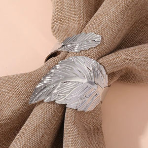 Anillo para Servilletas de Aluminio con Acabado Glamoroso de Fabricante Confiable, Adorno Decorativo para Mesa en Ocasiones Festivas - Product Image 1