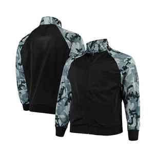 Veste bomber slim fit en toile, col montant, design tendance 2025, pour homme, tendance streetwear, courte, fine, d'été - Product Image 1