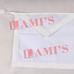 <b>White</b> Lambskin Masters Mason <b>Apron</b> Hot selling Masonic Regalia <b>Apron</b> with Buckle Belt - Product Image 6