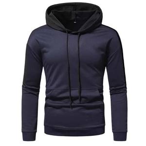 100% algodón polar manga larga pulóver sudaderas con capucha bordado de secado rápido servicio OEM hombres ropa deportiva ligera gimnasio Fitness sólido - Product Image 1