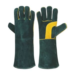 Gants de soudage en cuir ignifuge Gants de soudage double couche en cuir de vachette épais Protection du travail Gants de soudage résistants - Product Image 4