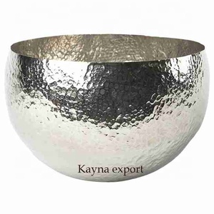 CUENCO DE DISEÑO MARTILLO NUEVO CHAPADO EN ORO DECORATIVO FANTÁNEO VENTA AL POR MAYOR PROVEEDOR DE CUENTA DE METAL USO PARA BODAS Y DECORACIÓN DE FIESTAS DE EVENTOS - Product Image 5