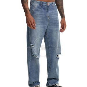 2026 Outdoor <b>Men</b> Clothing Wear Custom Wholesale <b>Wide</b> <b>Leg</b> <b>Jeans</b> Pant Plus Size <b>For</b> <b>Men</b> Pants - Product Image 6