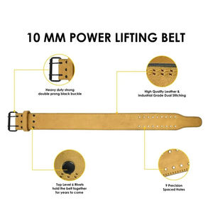 Cinturón de levantamiento de pesas ajustable de protección de cintura de cuero genuino PU personalizado al por mayor cinturones de levantamiento de pesas de cuero de gimnasio personalizados - Product Image 6