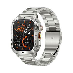 Montre connectée Ak80, écran IPS 2,01 pouces, étanche IP67, sport en plein air, écran tactile pour homme, moniteur de fréquence cardiaque, BT 5.1, réveil - Product Image 5