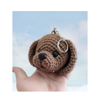 Crocheter mini animaux, dessins mignons: porte-clés pour animaux de compagnie fait à la main, breloque accessoire de décoration de sac à dos.
