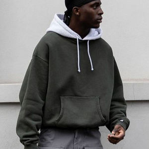 300-500 GSM Mens Boxy Fit Heavy Weight Venta al por mayor Sudaderas con capucha Vintage Tops - Product Image 4