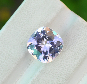 Impecable zafiro rosa claro cojín suelto corte de piedras preciosas, zafiro de laboratorio de calidad de grado AAA de 11 mm para colgante y joyería 6,98 Cts - Product Image 4