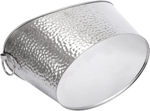 Ấn Độ <span class=keywords><strong>Handmade</strong></span> Công Suất Lớn Bạc Hấp Dẫn Thiết Kế Xô Đá Da Ban Nhạc Rượu Vang Bia Nước Giải Khát Xô Lễ Kỷ Niệm Mát - Product Image 5