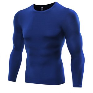 Courir col roulé hommes Gym vêtements de sport Fitness serré à manches longues Compression t-shirt Jogging séchage rapide exercice vêtements - Product Image 1