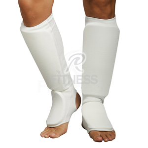 Protège-tibias en cuir PU professionnel pour la boxe, protège-tibias d'entraînement personnalisés pour la boxe, protège-tibias et protège-pieds pour le karaté - Product Image 4
