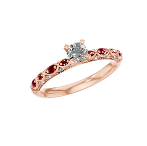 แหวนแต่งงานชุบโรเดียมเงิน925 VVS Moissanite เครื่องประดับชั้นดีสองสีสำหรับผู้หญิงผู้ผลิต ODM จากอินเดีย - Product Image 5