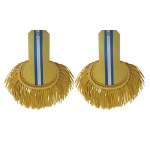 Épaulettes d'uniforme faites à la main avec de l'or conçues pour les vestes formelles robe de cérémonie et tenues de marche épaulettes à vendre - Product Image 2