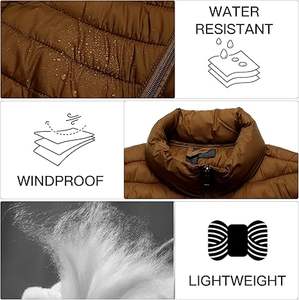 Venta Directa de Fábrica, Chaleco Acolchado con Cremallera Personalizable, Transpirable, de Alta Calidad, Informal, para Hombre, para Invierno, 100% - Product Image 3