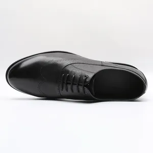 Echtes Leder Oxford Business Schuhe offizieller Leder schwarzer Schuh für Männer