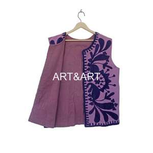 Traditionnel indien folklorique ethnique Suzani veste belle main brodé femmes Style bohème gilet gilet pour demoiselles d'honneur - Product Image 3