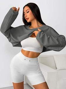 เสื้อสเวตเชิ้ตผู้หญิงแขนยาวทรงหลวมไซส์ใหญ่พิเศษดีไซน์สปอร์ตทันสมัยสำหรับฤดูใบไม้ร่วงฤดูหนาว2025 - Product Image 4