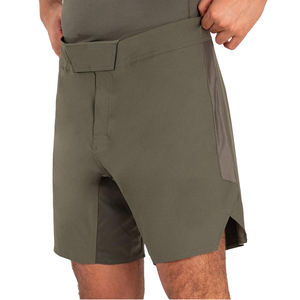 กางเกงขาสั้น MMA แบบแห้งเร็วออกแบบได้ตามต้องการน้ำหนักเบาสำหรับติดตีนตุ๊กแกสีทึบศิลปะการต่อสู้แบบเรียบ - Product Image 3