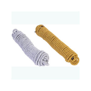 Cordón Plano Metálico Dorado para Bolsos, Prendas y Zapatos - para Lazos y Curvas con Acabado Recubierto - Product Image 6