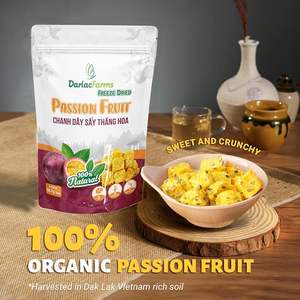 Nouveau Fruit de la Passion Lyophilisé Sans Sucre FD 2oz Vietnam Tranches en Vrac Tendance Darlac Farms Fruit Jaune Sucré - Product Image 5