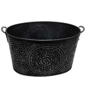 Nuevo enfriador de champán grande, cubo de hielo de cerveza y bañeras de vino para bares y clubes nocturnos en la frente oscura, enfriador de vino de acero Vintage - Product Image 1