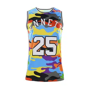 Basket personalizzato uniforme personalizzata 2024 maglia Basket palla stampa il tuo nome e numero per gli uomini Double face Jersey OEM